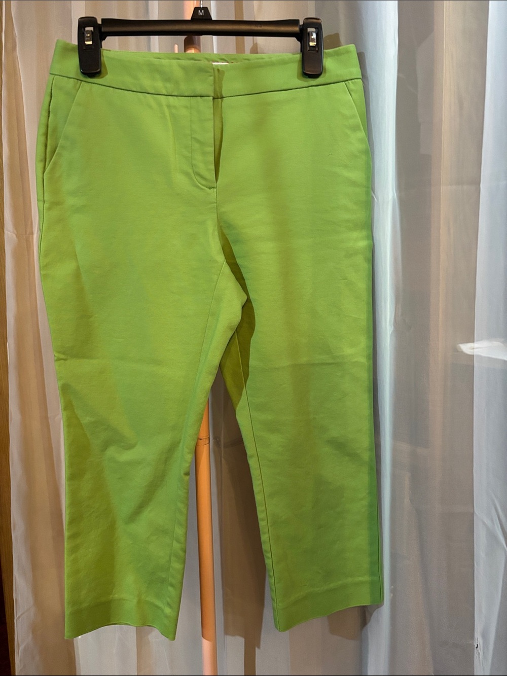 Charter Club Luxury Cotton Light Green Cropped Pants
